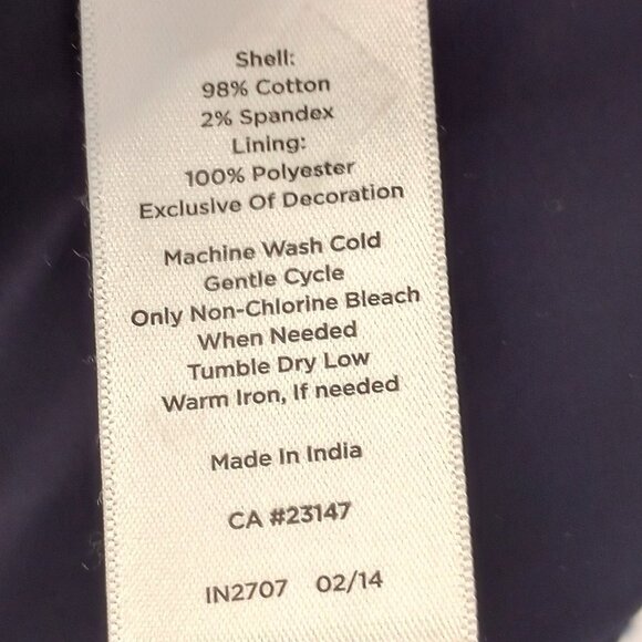 Talbots Blue & White Medallion Print Fit & Flare Pleated Dress - Picture 5 of 9